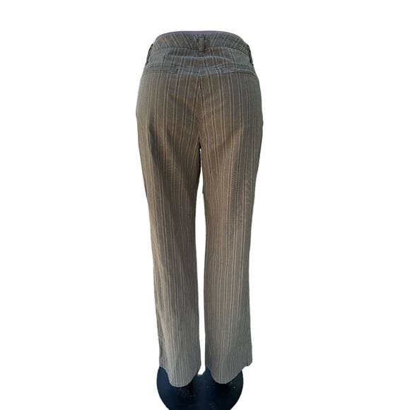 Tommy Hilfiger Tan Striped Flare Pants Size 12 34" Waist - Picture 5 of 8